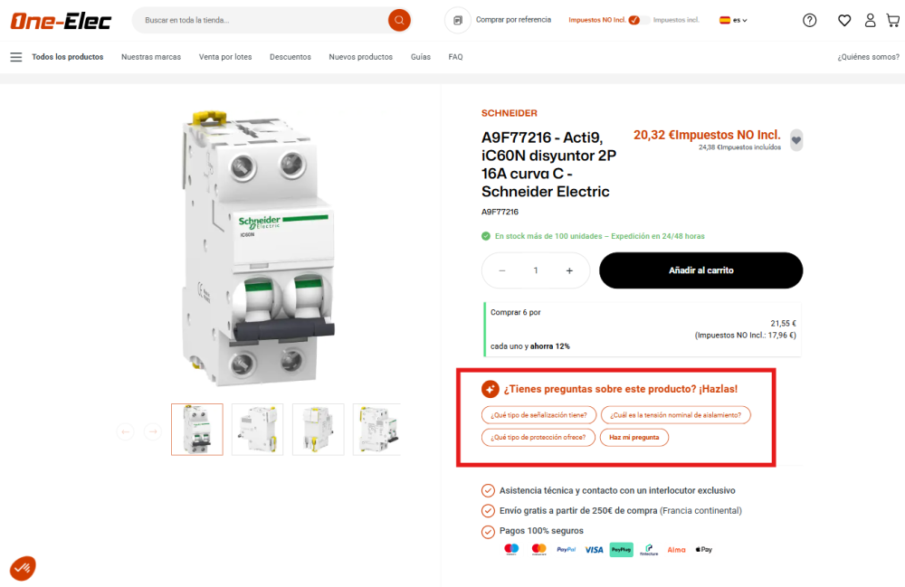 asistente virtua one-elec.com