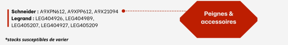 Peignes & accessoires pour tableau électrique