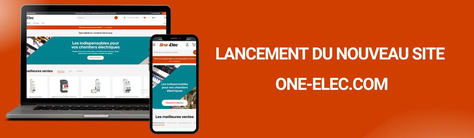 Refonte du site one-elec.com