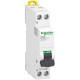 Miniature circuit-breaker, Acti9 iDT40T, 1P+N, 1 A, C curve, 4500 A (IEC 60898-1), 6 kA (IEC 60947-2) - A9P22601