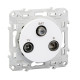 Odace, TV/SAT/R socket, white - S520461