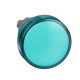 Kop voor lampje Ø22mm, rond glad kapje Groen - ZB4BV033
