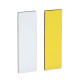 Harmony XB4 / XB5, Etiket 8x27mm voor schild 30x40mm, Wit / geel - ZBY0102