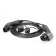 Cable de carga EV monofásico de 7,2 kW tipo 1 a tipo 2