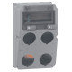 Hypra customizable junction box pre-drilled with 9 module rail for 4 sockets 16A or 32A 370x230x181mm - LEG059847