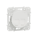 Data socket, Odace, mechanism with fixing frame, RJ45, UTP, IDC, white - S520485