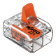 Borne de conexión con palanca; Para todos los tipos de conductores; máx. 6 mm²; 2 conductores; WAG221-612