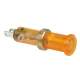 Luz piloto ø8 - ip40/ip65 - amarillo naranja - led cubierto incluido - 24v - rápidoon - XVLA235