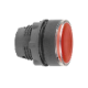 red flush illuminated pushbutton head Ø22 spring return for integral LED - ZB5AW343