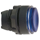 Cabeza  pulsador  luminoso  led rasante azul - ZB5AW363