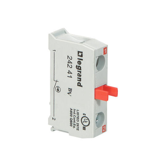 Bloc de contact Osmoz pour boîte à boutons - raccordement à vis - 024241 main product photo