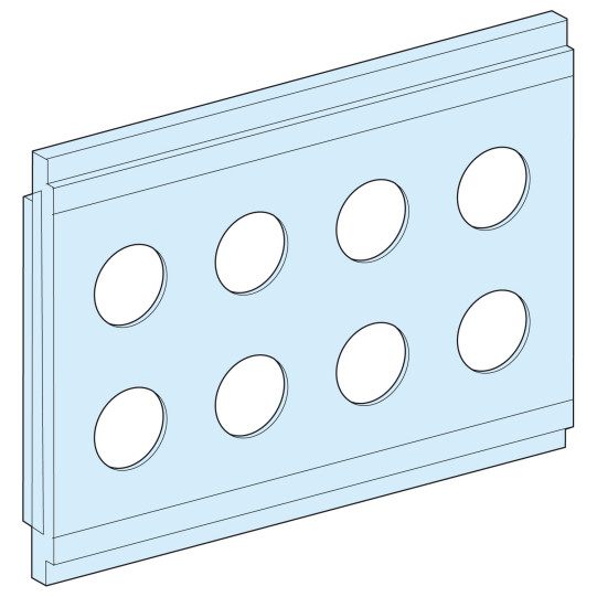 SUPPORT 200x112 FOR 8 PUSH-BUTTON DIAMETER22 PRISMA G IP55 - 08862 main product photo