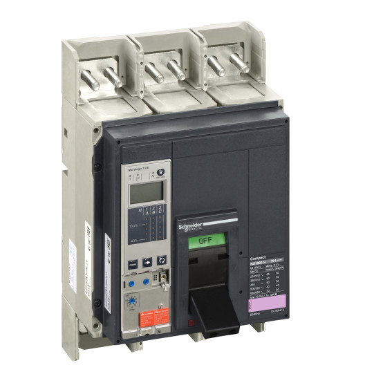 circuit breaker Compact NS1000N - Micrologic 2.0 E - 1000 A - 3 poles 3t - 34408 main product photo