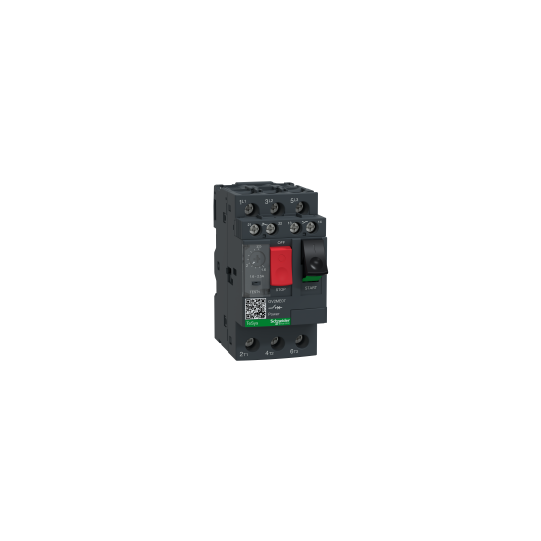 TeSys GV motor circuit breaker, 0.63A/690V.1, 6-2.5 plus ADD - GV2ME07AE11TQ main product photo