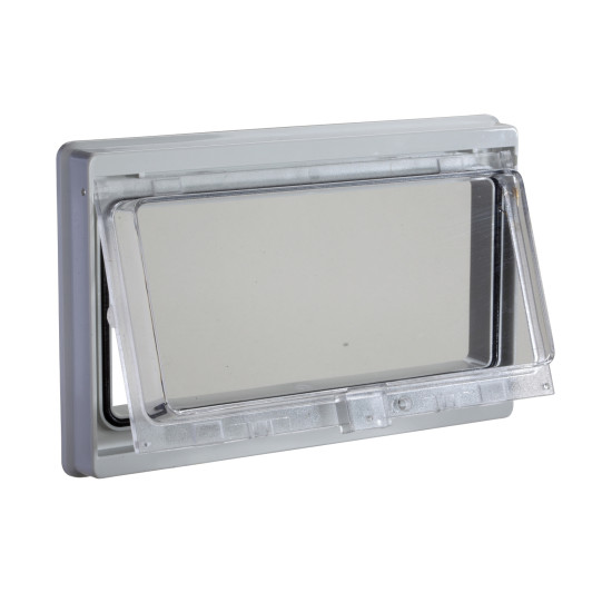 Plastic window with hinged transparent cover. IP 55, L78xW180mm. - NSYMW10M main product photo
