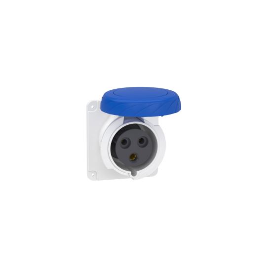 PratiKa socket - screw - straight - 32A - 2P + E - 200...250 V AC - panel - PKF32G723 main product photo