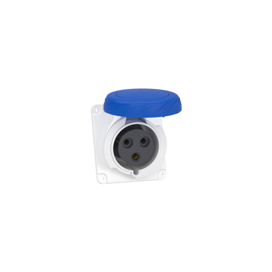 Presa fissa BT da incasso inclinata IP67 32A 220V 2PT cabl.rapido - PKY32F723 main product photo