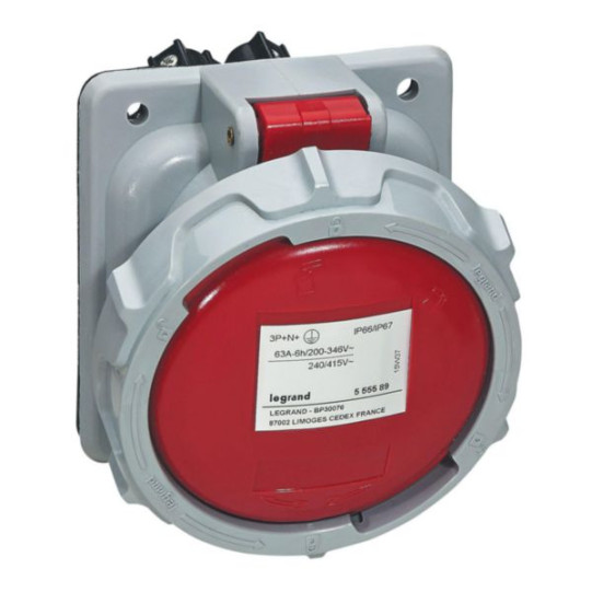 Toma fija P17 IP66/67 63A - 380V~ a 415V~ - 3P+N+T - LEG555589 main product photo