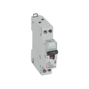 Circuit breaker DX3 C1A 1P+N - 1 A 230 V/AC - Neutral on right - LEG407734