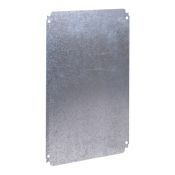 Plain mounting plate H300xW300mm made of galvanised sheet steel - NSYMM33