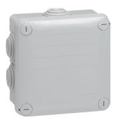 Boîte de dérivation carrée Plexo dimensions 105x105x55mm - gris RAL7035 - LEGRAND