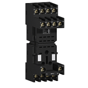 Embase pour relais miniature - Zelio RXZ - avec contacts mixtes - borne à vis RXZE2M114