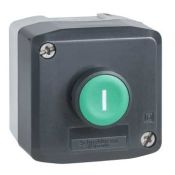 Harmony XAL - boite 1 bouton poussoir affleurant vert Ø22 marquage ’I' - 1F+1O  XALD102E