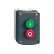 XALD213 Harmony boite - 2 boutons poussoirs Ø22 - vert /rouge