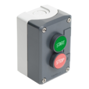 XALD225 Harmony boite - 2 boutons poussoirs Ø22 - vert /rouge dépassant