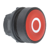 ZB5AA432 Harmony XB5 - tête bouton poussoir - affleurant - Ø22 - rouge - texte 'O'