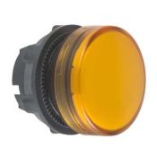 cabeza piloto luminoso - Ø 22 - redonda - lentes lisas amarillas  ZB5AV053