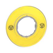 Harmony - étiquette circulaire jaune 3D sans texte - Ø60  ZBY9121