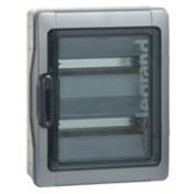Coffret étanche Plexo³ 2x18 modules avec embouts à perforation directe prémontés IP65 IK09 - Gris - LEGRAND