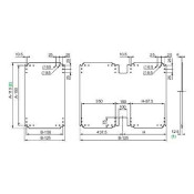Thalassa PLA - châssis plein - acier galvanisé - pour armoire H=1000xL=750mm  NSYPMM107