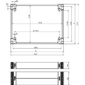 Spacial SF/SM - socle frontal - 200x1600mm  NSYSPF16200