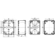 Thalassa - boîte industrielle - 164x121x87mm - ABS  NSYTBS16128