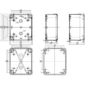Thalassa - boîte industrielle - 192x164x87mm - ABS  NSYTBS19168
