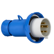 PKE32M725 PratiKa - fiche mobile industrielle droite 32 A - 3P+N+T - 200..250 V CA - IP67