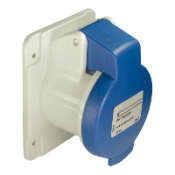 PKF16G424 PratiKa - socle de prise droite -16A - 3P+T - 200-250 V CA- IP44 - à vis