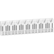 R9EXHS08 Resi9 XE - répartiteur système embrochable - 8 modules - sans connecteur