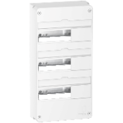 R9H13403 Resi9 - Coffret en saillie Blanc (RAL 9003)- 3 rangées de 13 modules R9H13403 Resi9 - Coffret en saillie Blanc (RAL 9003)- 3 rangées de 13 modules