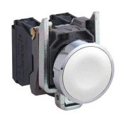 Harmony XB4 - bouton poussoir - affleurant - 1F - Ø22 - blanc  XB4BA11