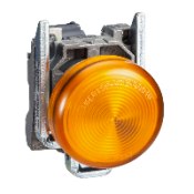 XB4BV65 Harmony XB4 - voyant lumineux BA9s - Ø22 - orange - direct 250V max - vis étrier