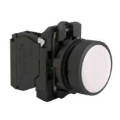 BOUTON POUSSOIR BLANC AFF LEURANT 1NO VIS  XB5AA11