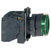 Harmony bt-pous lumineux vert Ø22 - impulsion - <=250 V - 1O+1F  XB5AW3365