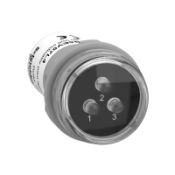 XB5EV57L4 Harmony XB5 - Voyant de présence 3 phases - LED - blanches - 400VAC