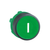 ZB5AA331 Harmony XB5 - tête bouton poussoir - affleurant - Ø22 - vert - texte 'I'