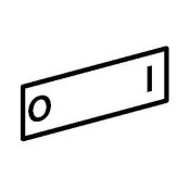 Harmony - étiquette 8x27 - texte ’O-I' blanc sur fond noir  ZBY02178