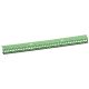 Protective cover, Kaedra, for 16, 22 and 32 holes terminal block, green - 13583