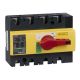 switch disconnector, Compact INS125 , 125 A, with red rotary handle and yellow front, 4 poles - 28927